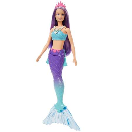Кукла Barbie Dreamtopia Mermaid Русалка c фиолетовыми волосами HGR10