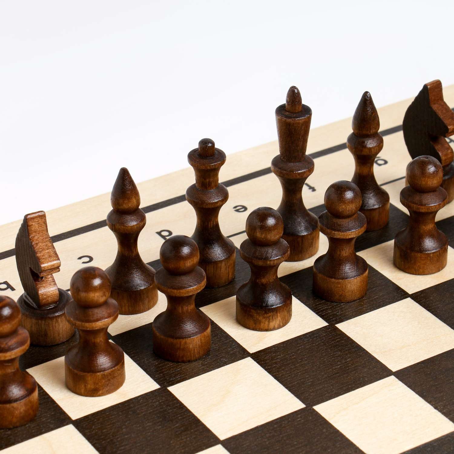 Настольная игра Sima-Land 3 в 1 нарды шахматы шашки 7 см пешка 3.5 см доска 40х40 см - фото 2