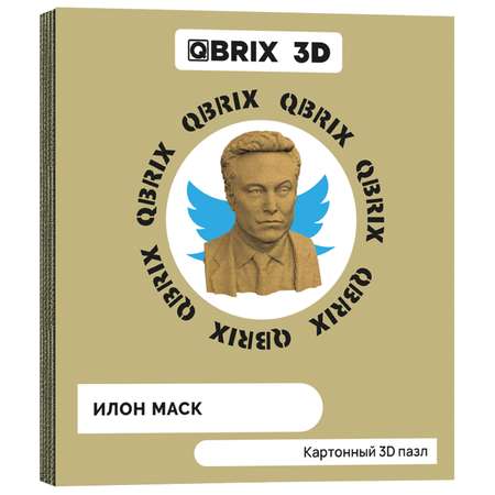 Конструктор QBRIX 3D картонный Илон Маск 20027