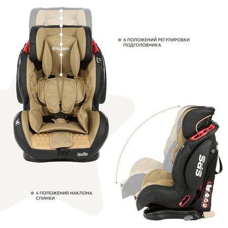 Автокресло Olsson VoyagerFix Brown Isofix 1/2/3 (9-36 кг)