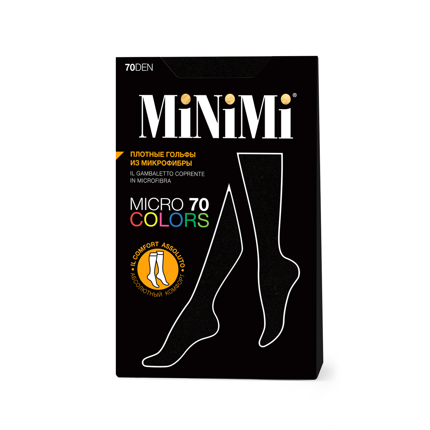 Гольфы MiNiMi МП Mini MICRO COLORS 70 гольфы Nero 0 - фото 2