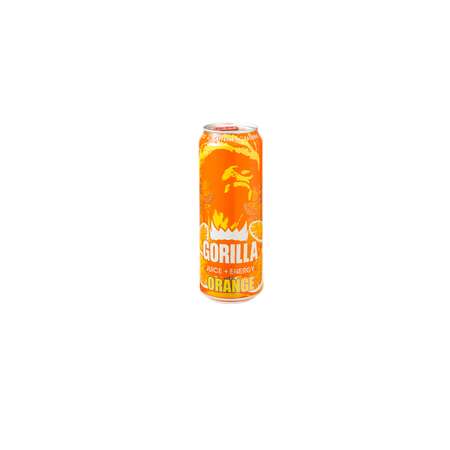 Напиток безалкогольный Gorilla тонизирующий энергетический сильногазированный апельсин 0.45л