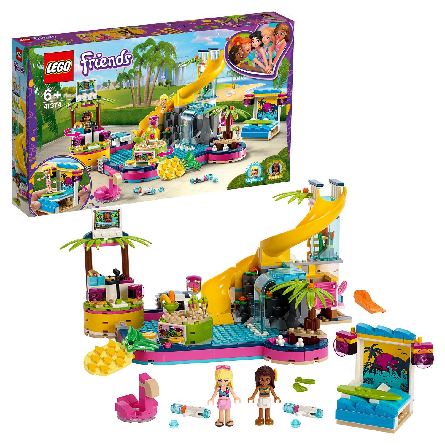 Конструктор LEGO Friends Вечеринка Андреа у бассейна 41374