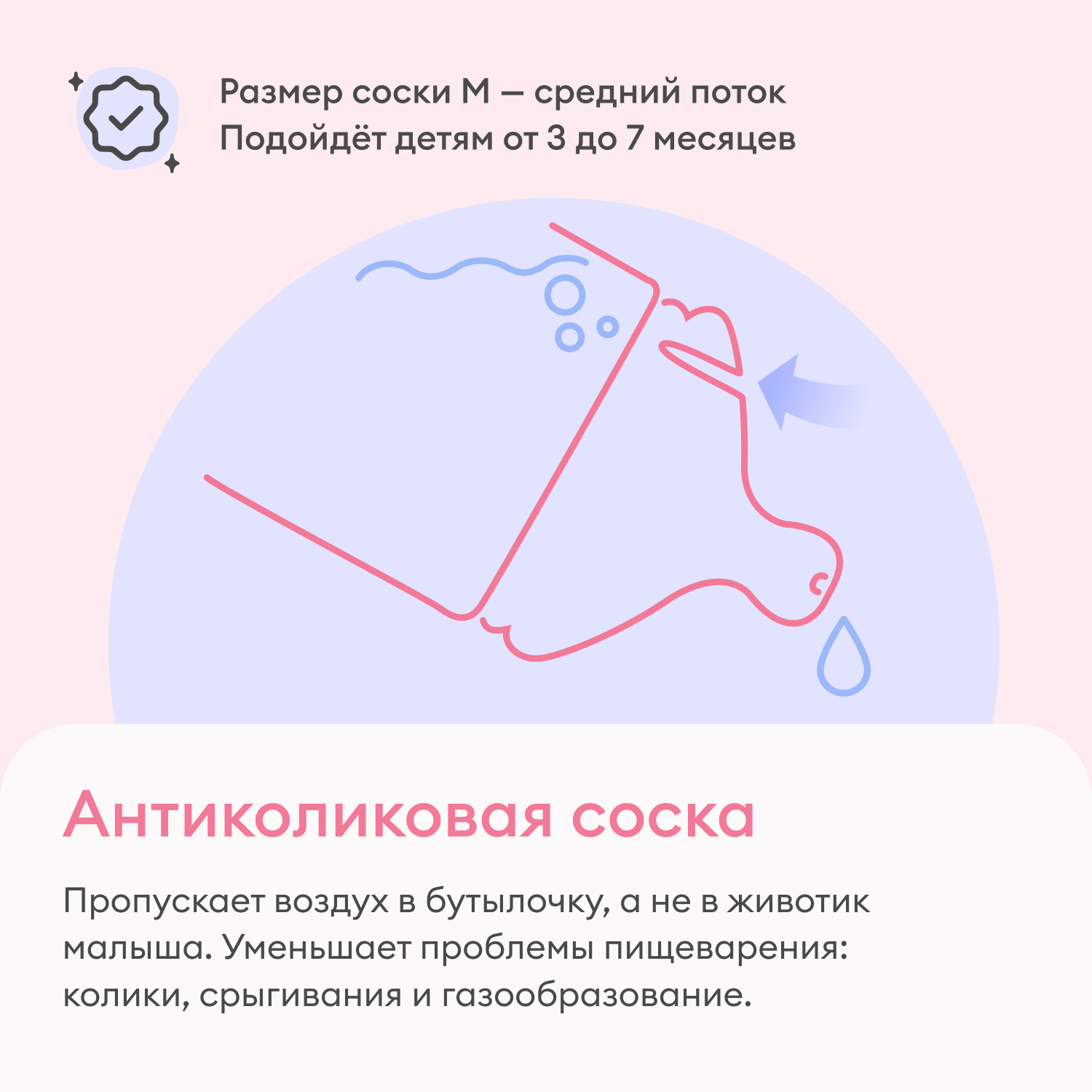 Силиконовая бутылочка NappyClub анатомической формы с соской 160 мл 3-7 мес. - фото 4