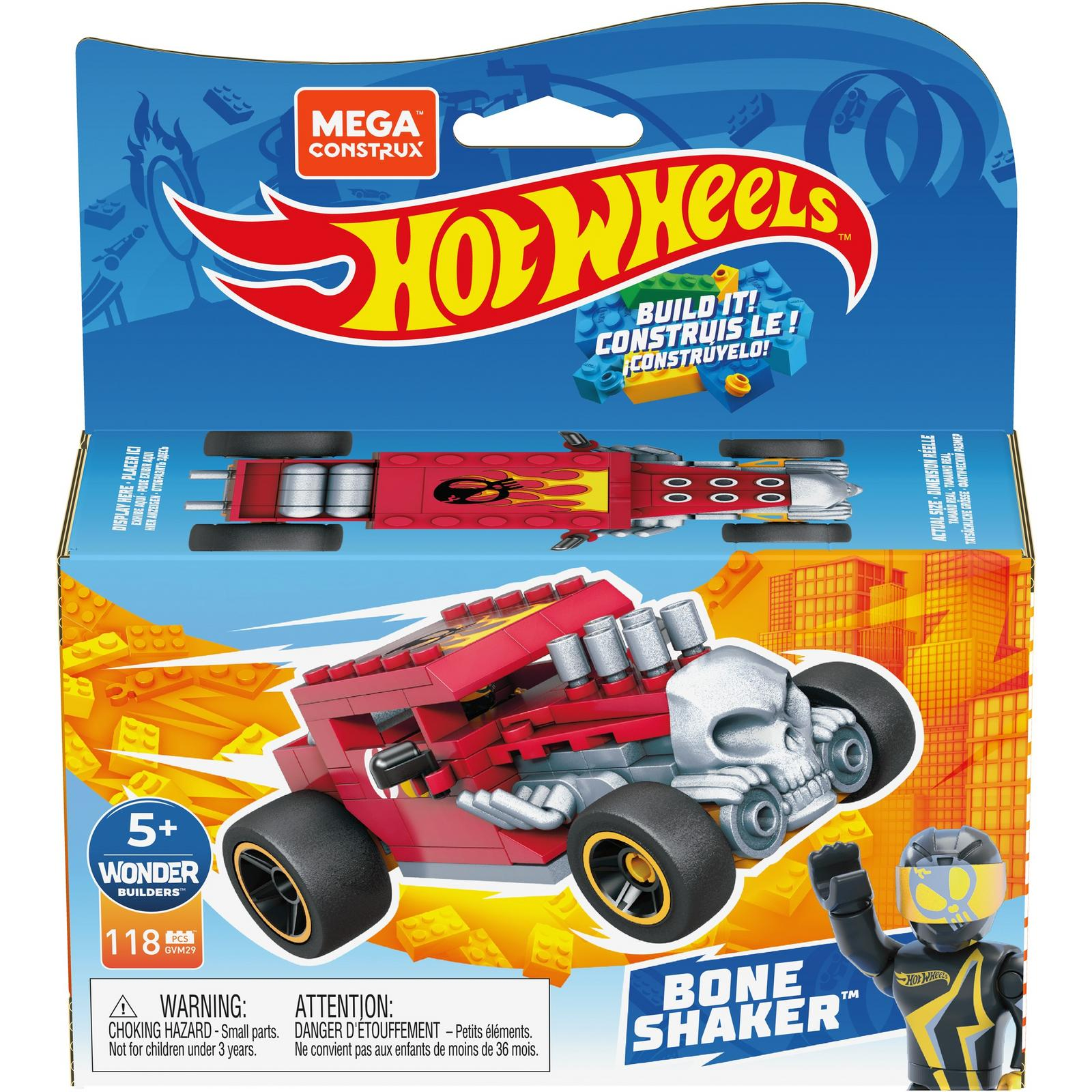 Конструктор Mega Construx Hot Wheels Машинка гоночная Боун Шейкер GVM29 - фото 2