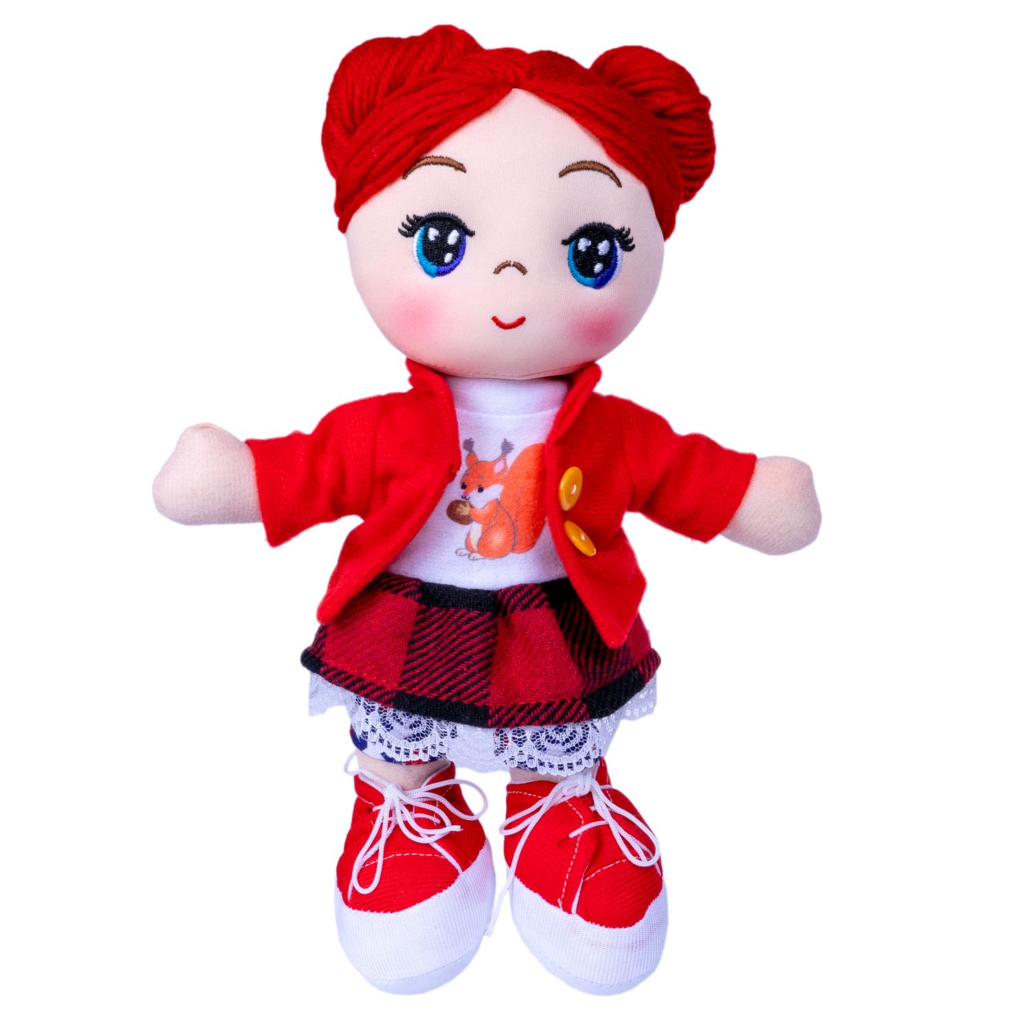 Кукла мягкая BONDIBON Агата 26 см красные волосы ВВ5514 - фото 3