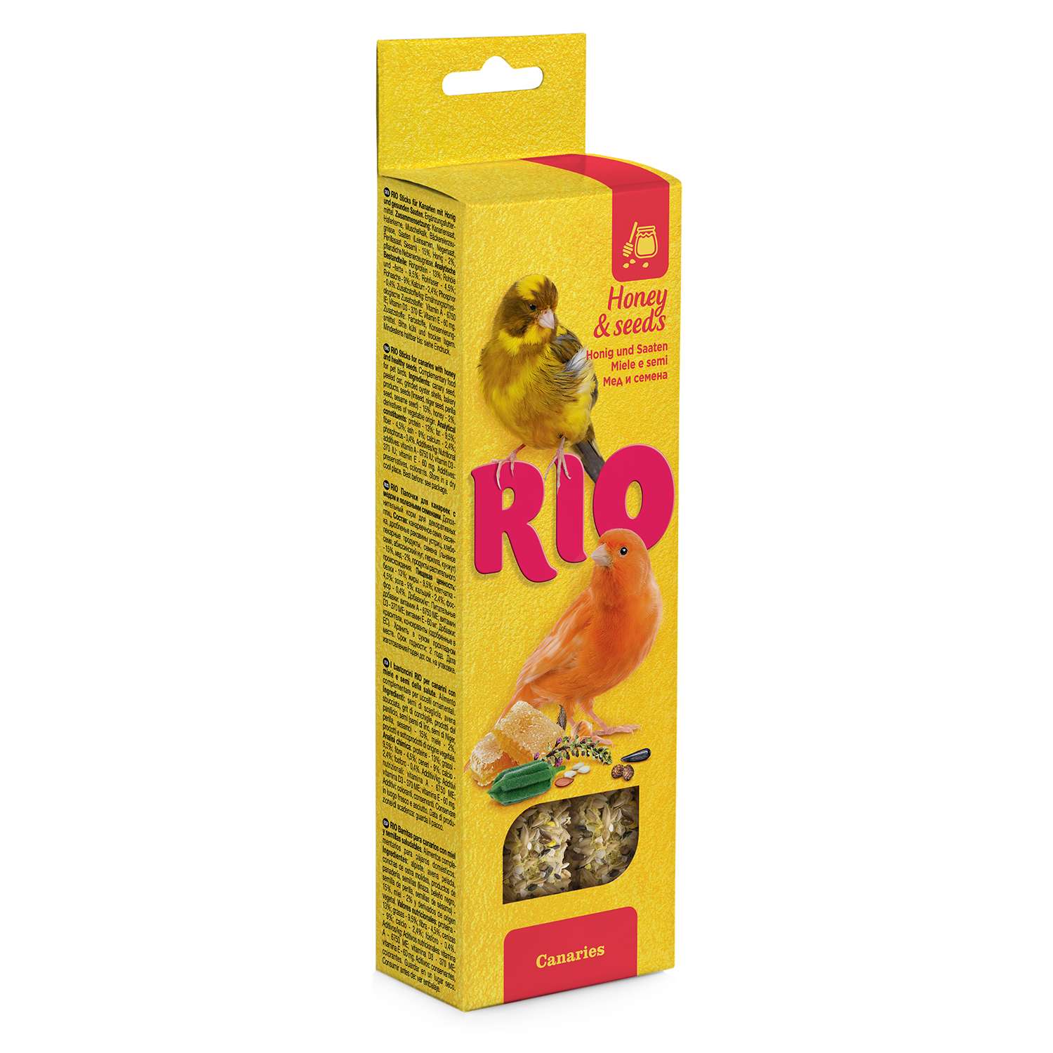 Лакомство для канареек RIO Палочки с медом и полезными семенами 2шт*40г - фото 1