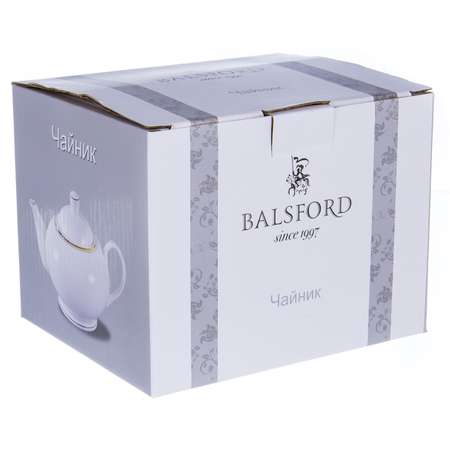 Чайник Balsford Грация фарфор белый с золотом