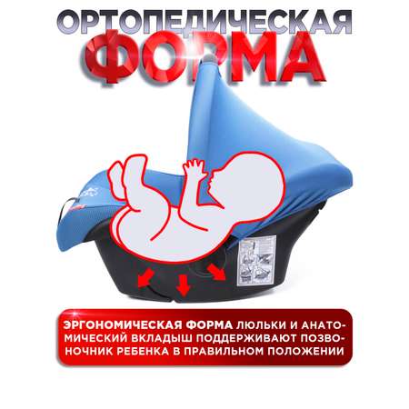 Автокресло BabyCare Lora синий