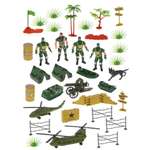 Игровой набор Военный Наша Игрушка солдатики вертолет всего 37 предметов