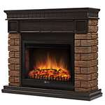 Портал Firelight Bricks Wood 25 камень коричневый - шпон темный дуб