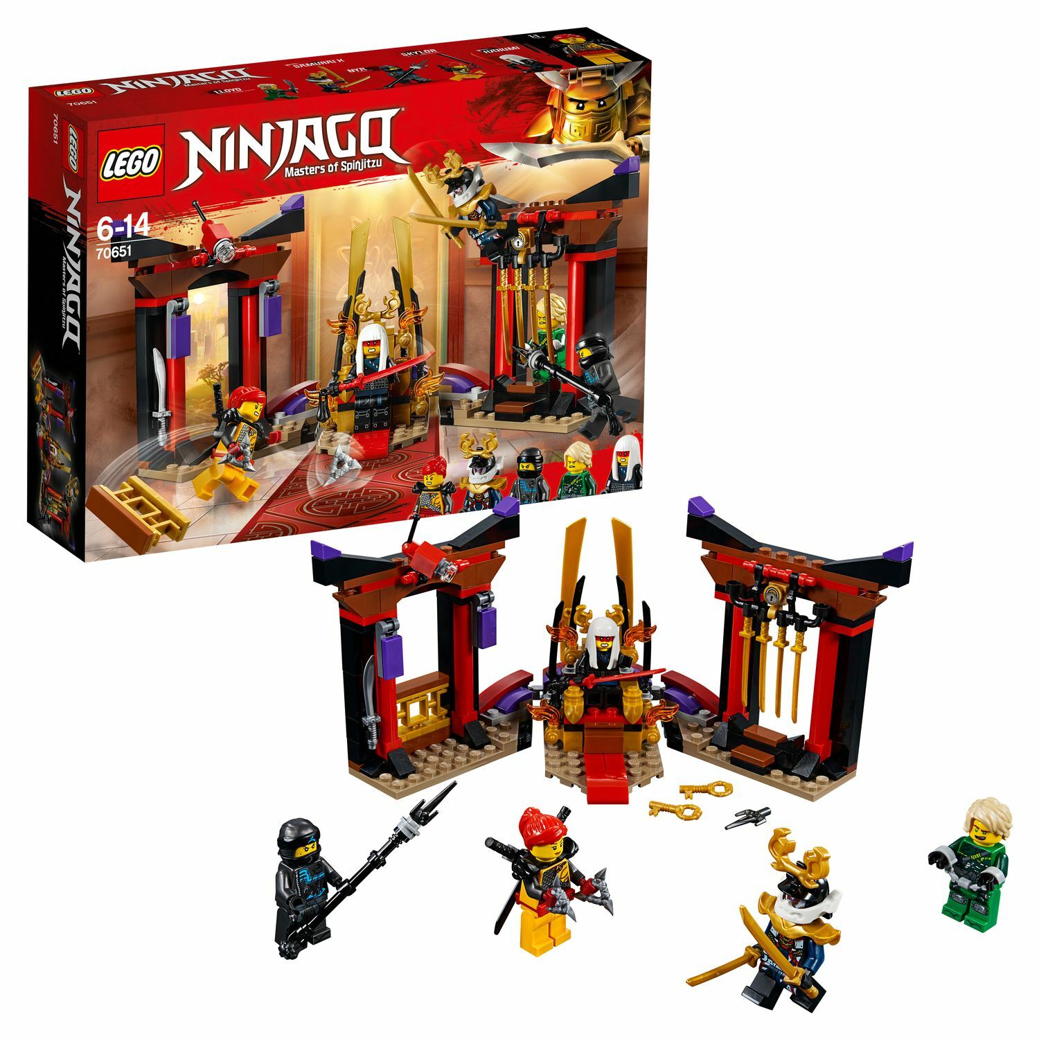 Конструктор LEGO Ninjago Решающий бой в тронном зале 70651 купить по цене  1999 ₽ в интернет-магазине Детский мир