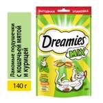 Лакомство для кошек Dreamies 140г Mix с мятой и курицей