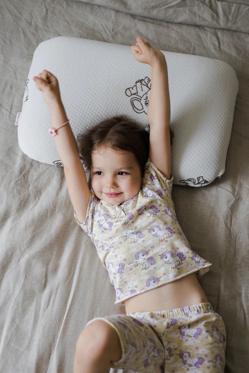 Анатомическая подушка Asvetida Kids детская 40х60 c эффектом памяти Memory Foam - фото 5