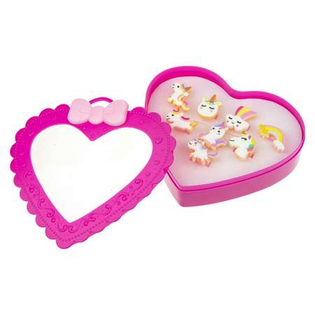 Набор бижутерии 1TOY Sweet heart Bijou 8 колец единороги