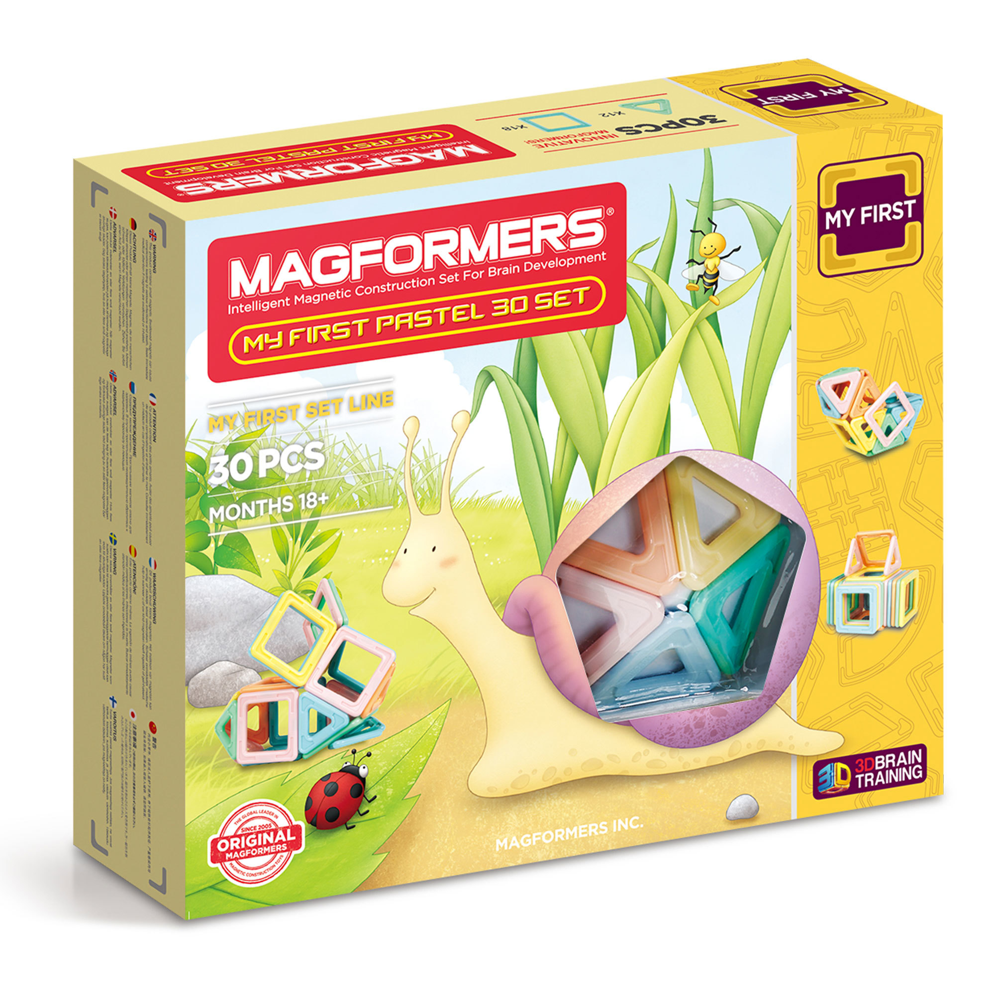 Магнитный конструктор Magformers My First Pastel Set 30P - фото 1