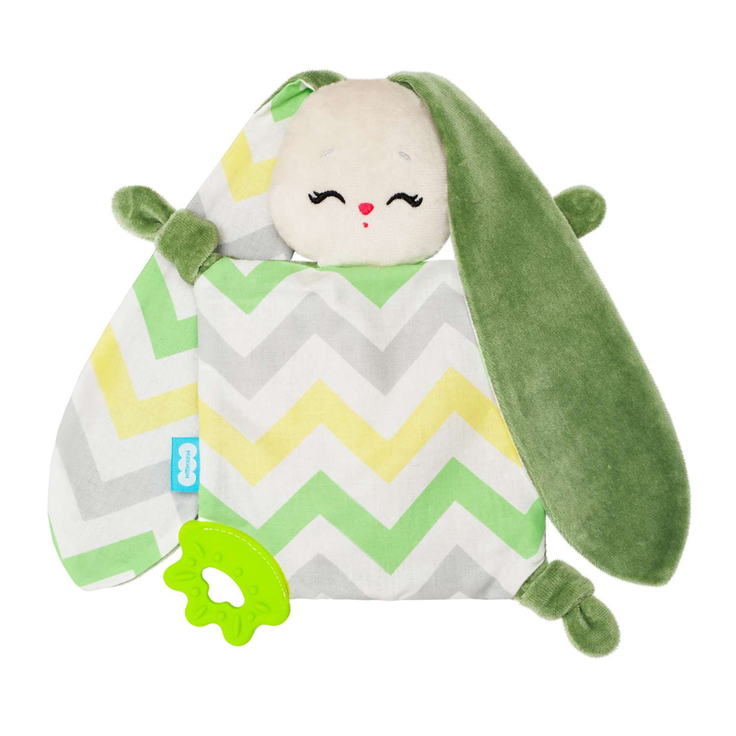 Игрушка-комфортер Мякиши с вишнёвыми косточками Зайка Оливка для новорожденных подарок - фото 3