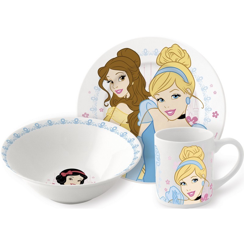 Набор керамической посуды STOR в подарочной упаковке Snack Set Strictly Princess (3 шт.) - фото 1