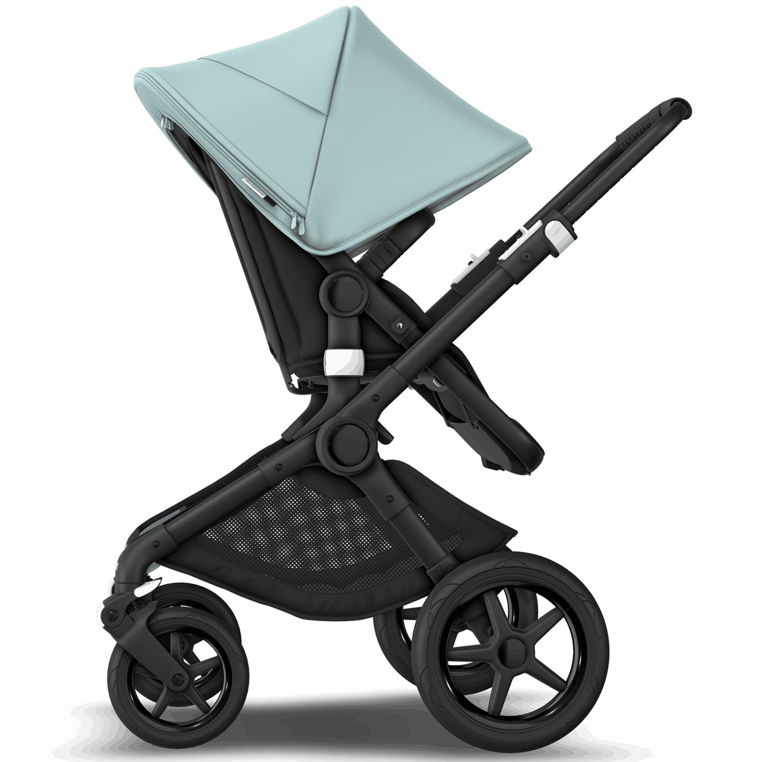 Коляска 2в1 Bugaboo Fox2 Complete Black Black-Vapor Blue - фото 9