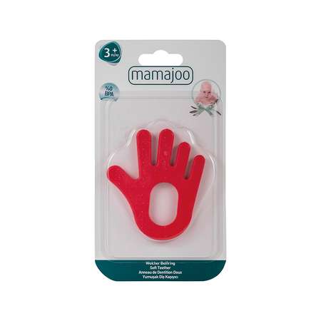 Прорезыватель Mamajoo 3+ мес красный