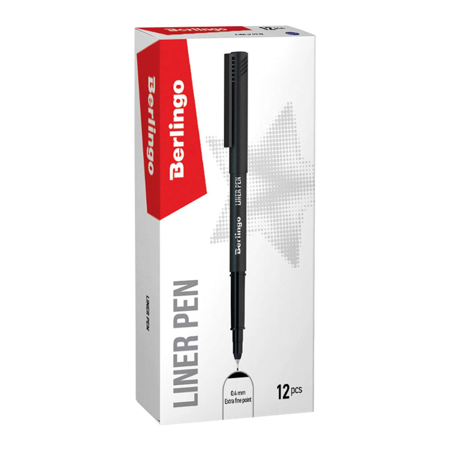 Ручка капиллярная Berlingo Liner pen синяя 04мм 12 шт - фото 1