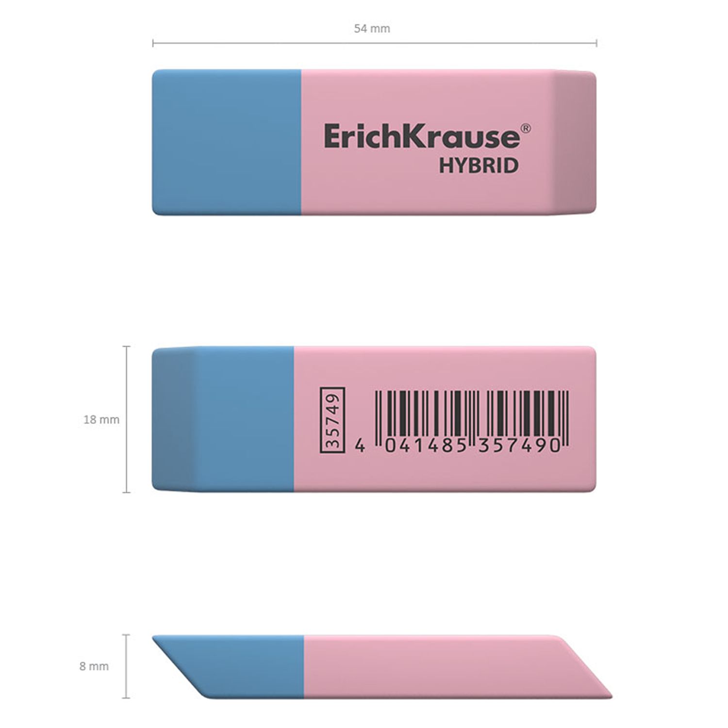 Ластик ErichKrause Hybrid 35749 - фото 8