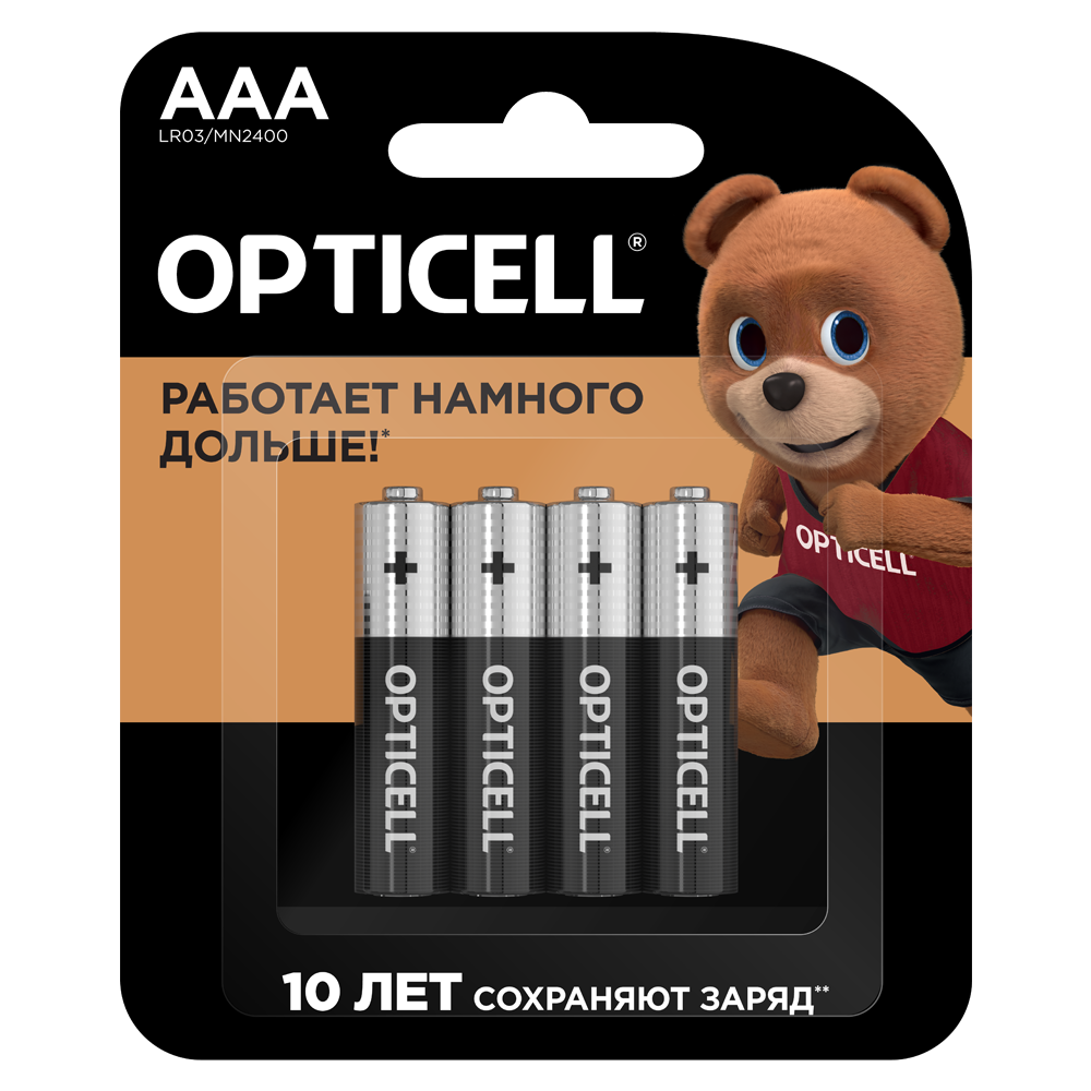 Батарейки Opticell Basic AAA 4шт - фото 1