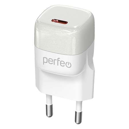Сетевое зарядное устройство Perfeo с разъемом TYPE-C GaN 20W белый