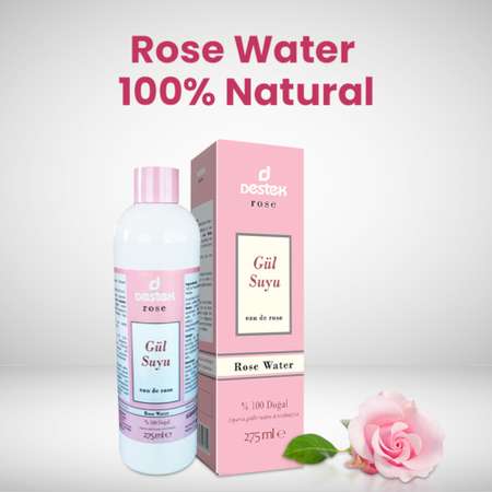 Розовая вода DESTEK из лепестков розы дамасской 275 мл