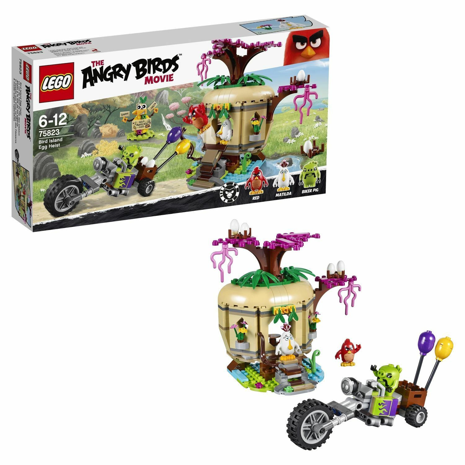 Конструктор LEGO Angry Birds Кража яиц с Птичьего острова (75823) купить по  цене 3599 ₽ в интернет-магазине Детский мир