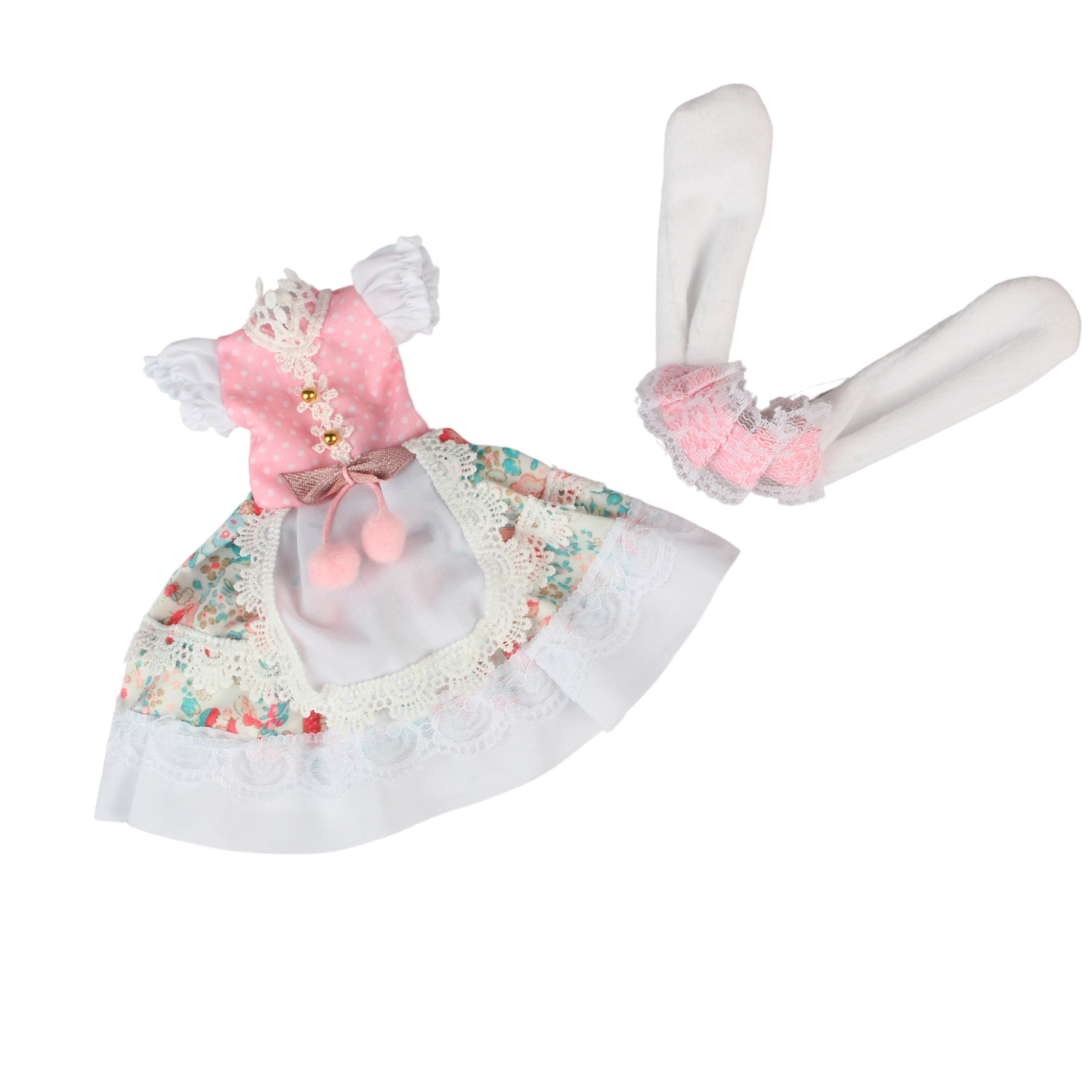 Комплект одежды для куклы Little Mania белый с розовым CDLM001-PIW - фото 1