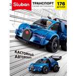 Конструктор пластмассовый SLUBAN Транспорт: Синий автомобиль