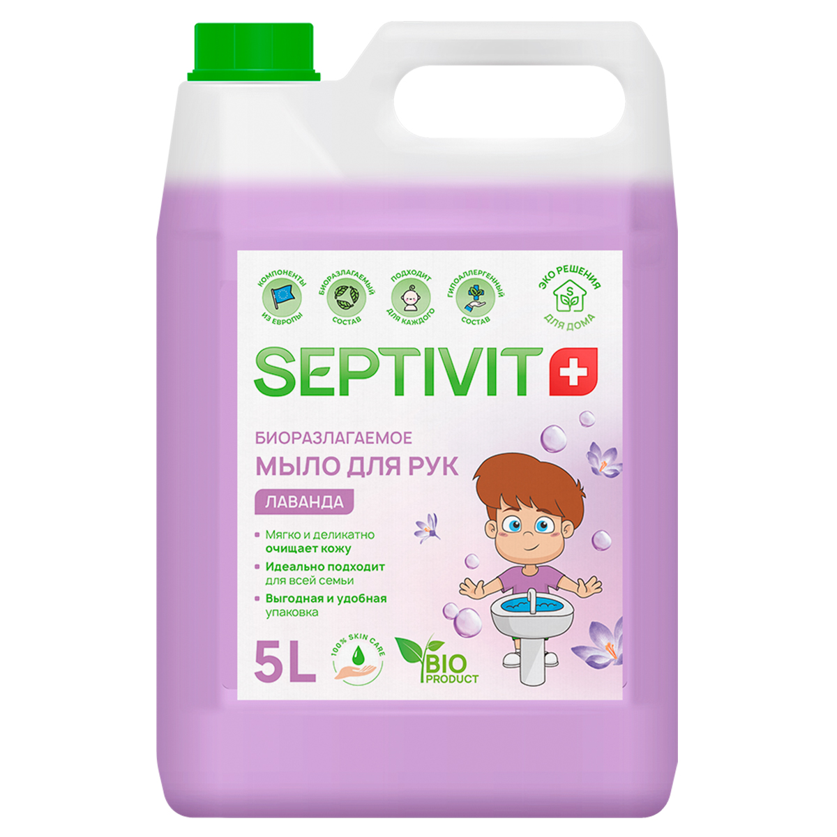 Жидкое мыло SEPTIVIT Premium Лаванда 5 л - фото 1