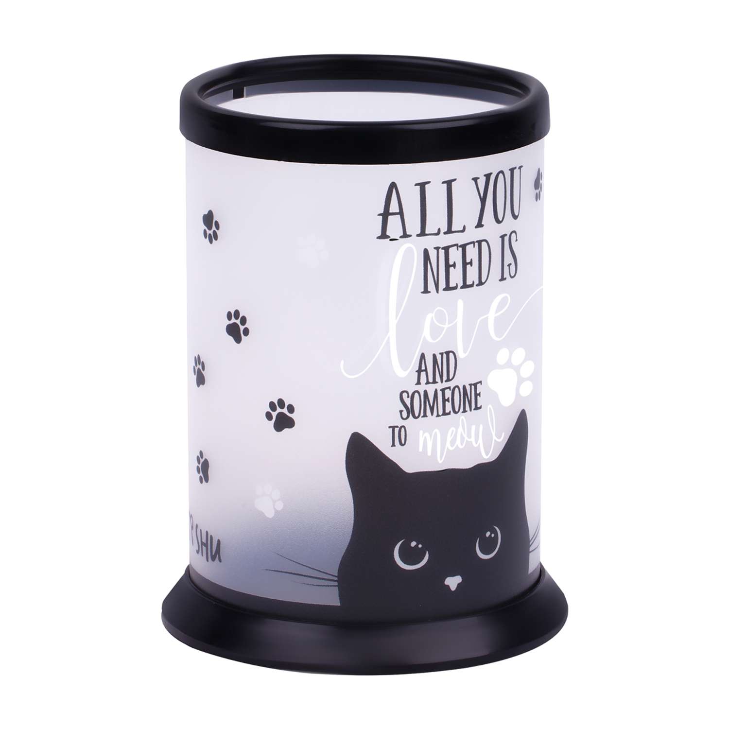 Подставка-стакан Meshu Black Cat пластиковая прозрачная - фото 1
