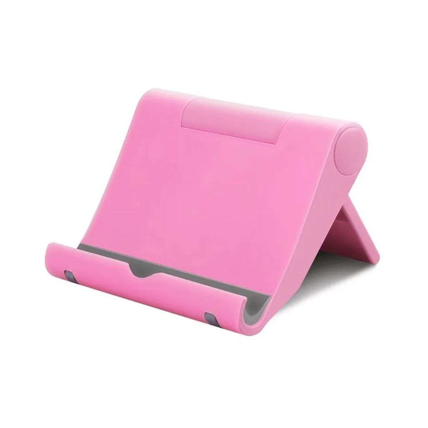 Пластиковый держатель Uniglodis для смартфона и планшета розовый - фото 1