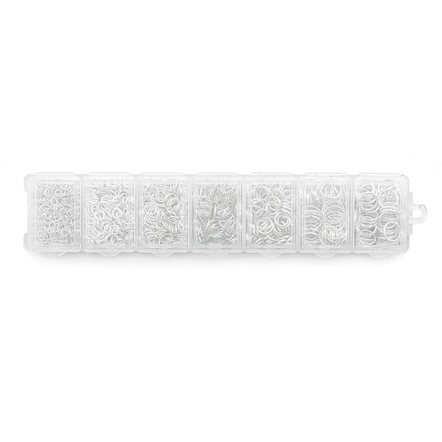 Фурнитура для бижутерии Astra Craft соединительные кольца набор цвет серебро - фото 3