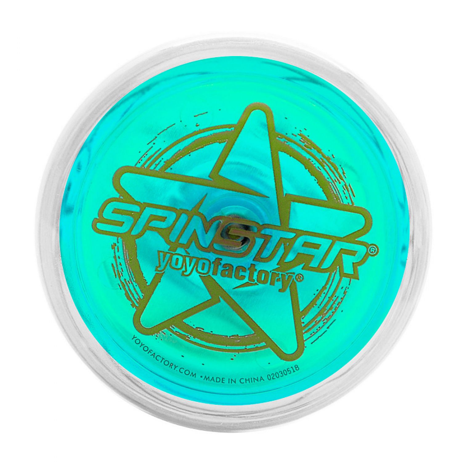 Развивающая игрушка YoYoFactory Йо-йо SpinStar прозрачный голубой - фото 1