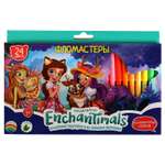 Фломастеры УМка Enchantimals 24 цвета круглые