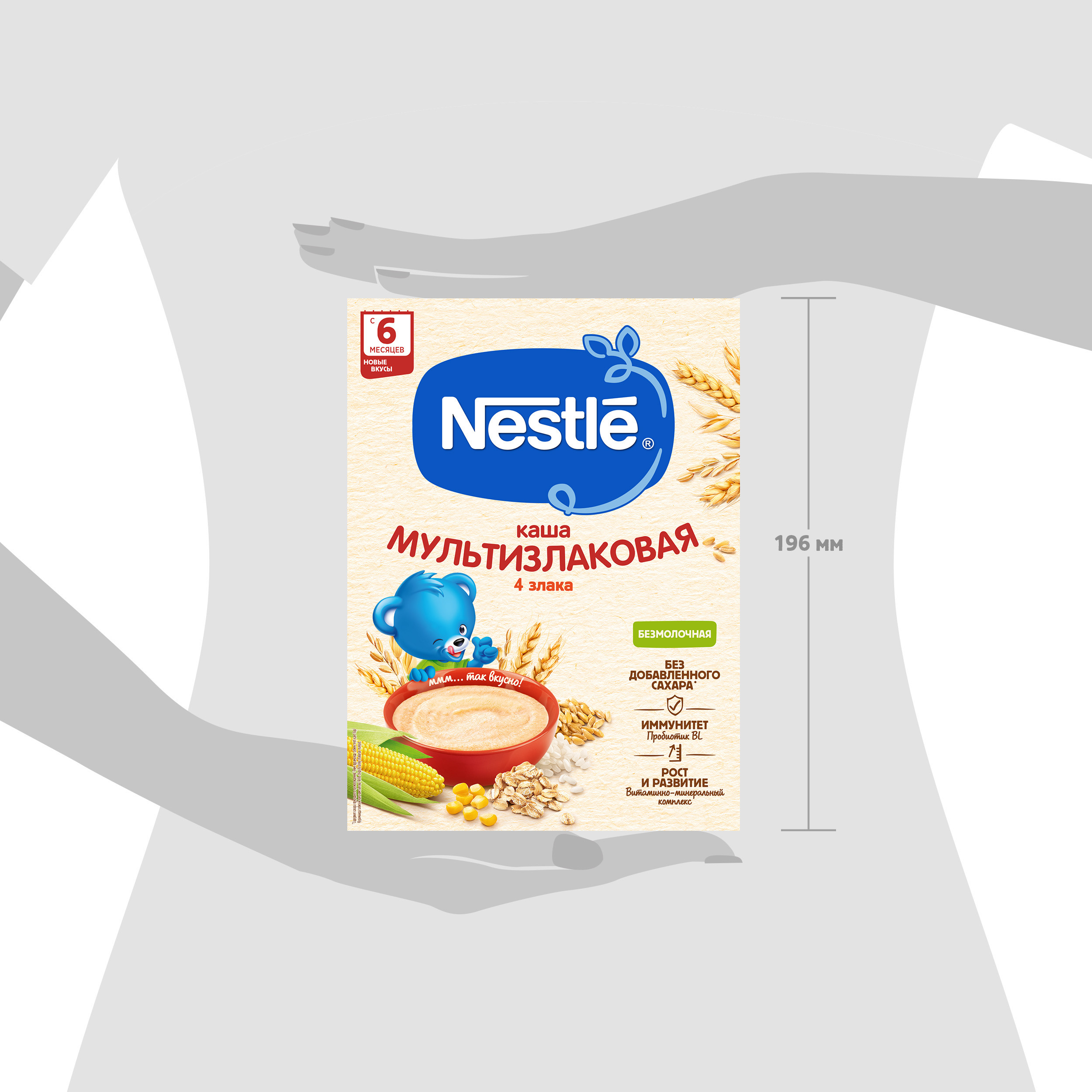 Каша безмолочная Nestle мультизлаковая 200г с 6месяцев купить по цене 115 ₽  в интернет-магазине Детский мир