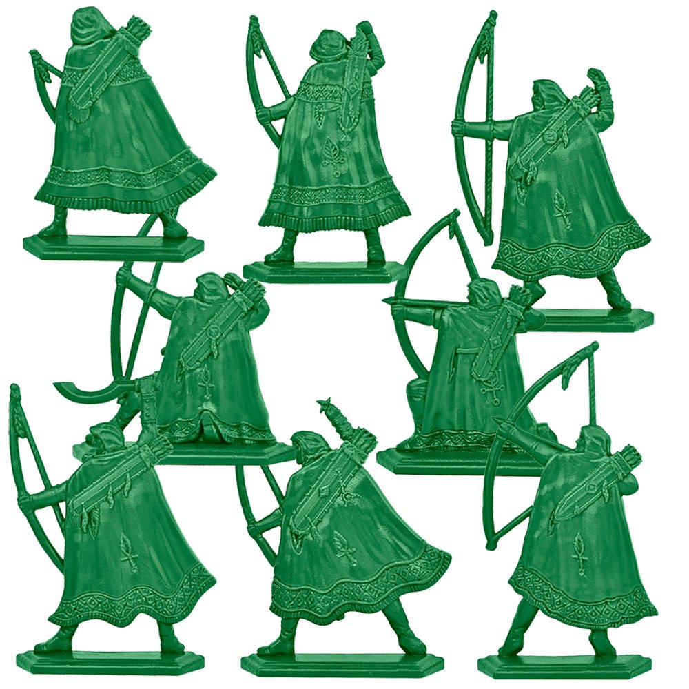 Набор солдатиков Воины и Битвы Лучники Армландии цвет коричнево-зеленый - фото 2