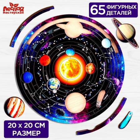Пазл Лесная мастерская «Солнечная система» 20 х 20 см
