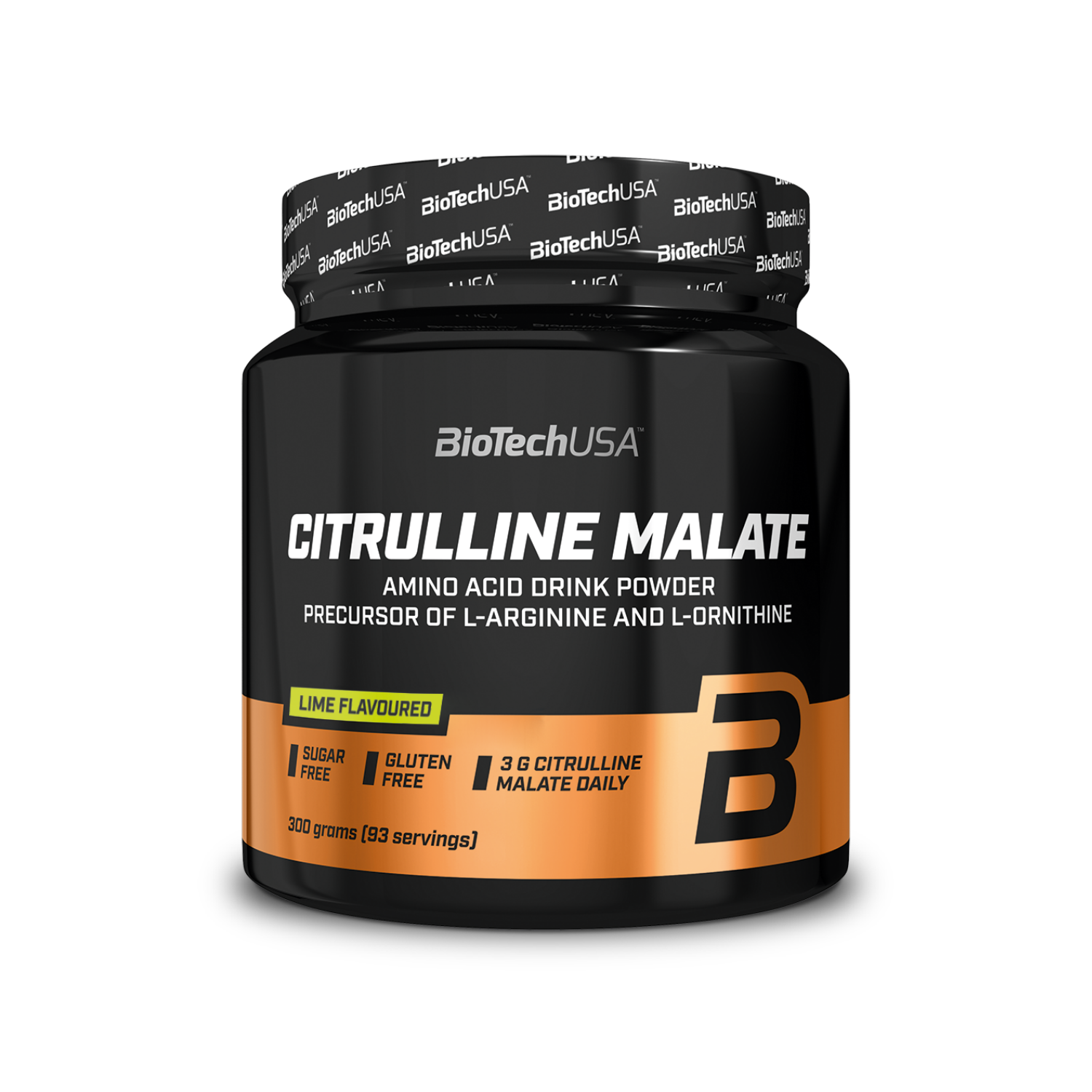 L-цитруллин малат BiotechUSA Citrulline Malate 300 г. Зеленое яблоко - фото 1