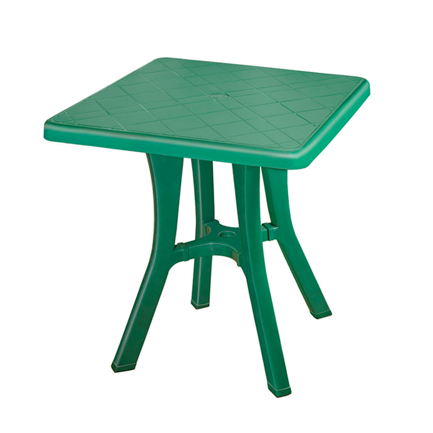 Стол elfplast квадрат темно-зеленый 70*70*73.6 см - фото 3