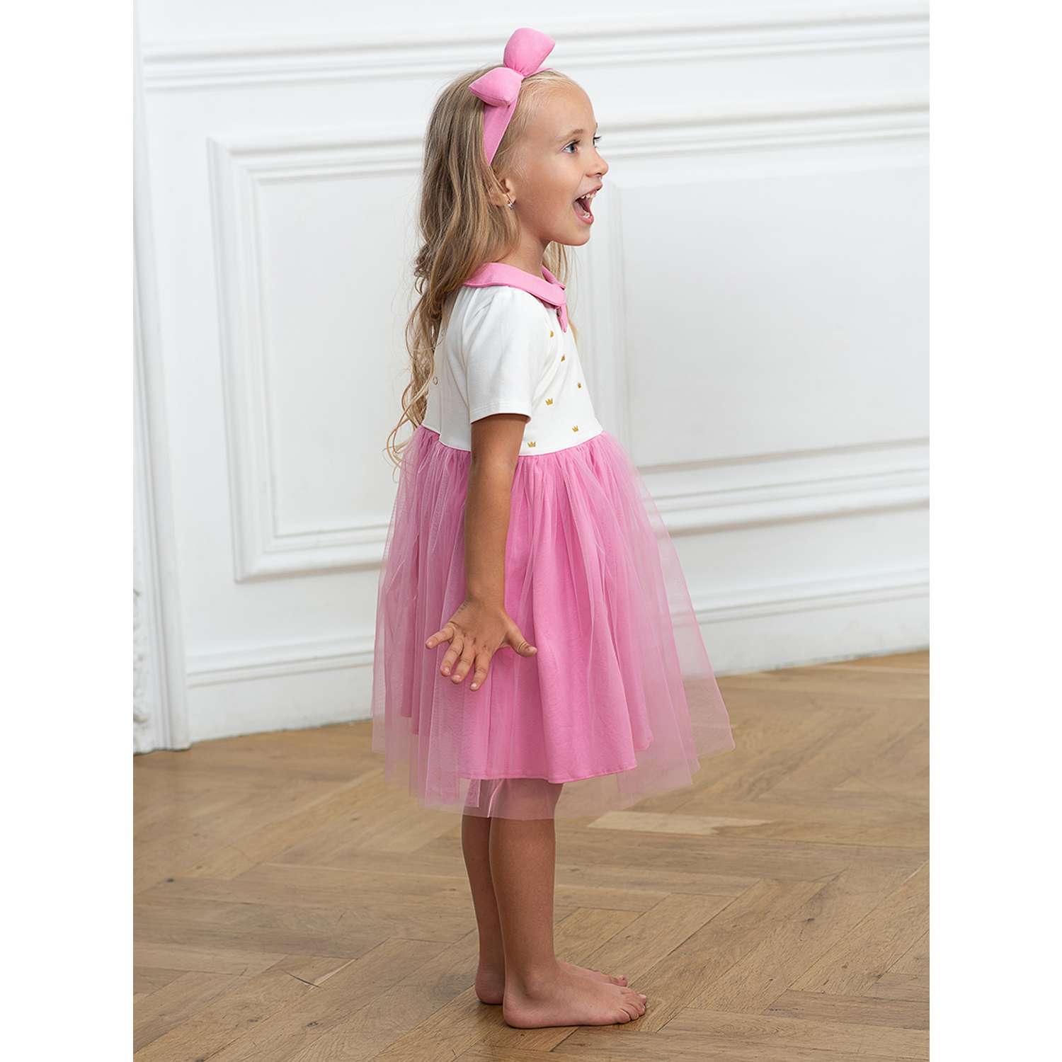 Платье Trendyco kids ТК599/Begonia pink - фото 3