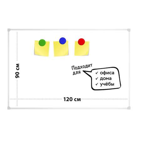 Доска магнитно-маркерная INFILD 90х120 см в пвх-профиле