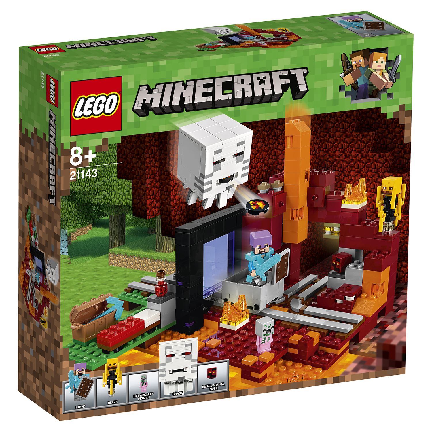 Конструктор LEGO Minecraft Портал в Подземелье 21143 купить по цене 3999 ₽  в интернет-магазине Детский мир