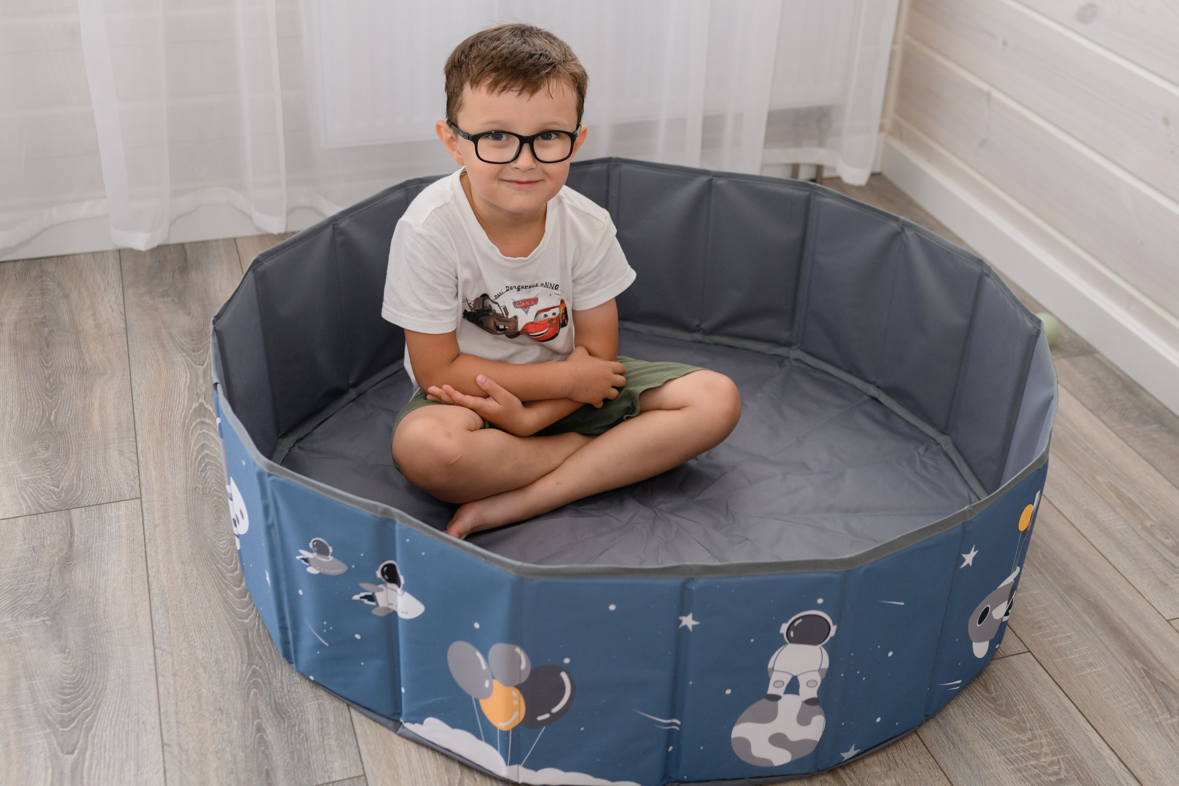 Сухой бассейн для шариков UNIX Kids Moon 100 Grey (без шариков) купить по  цене 3604 ₽ в интернет-магазине Детский мир