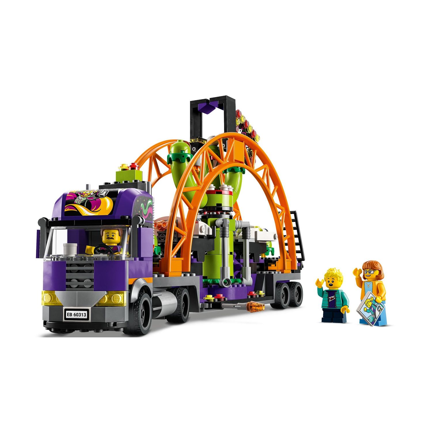 Конструктор LEGO City Great Vehicles Грузовик с аттракционом Космические горки 60313 - фото 3