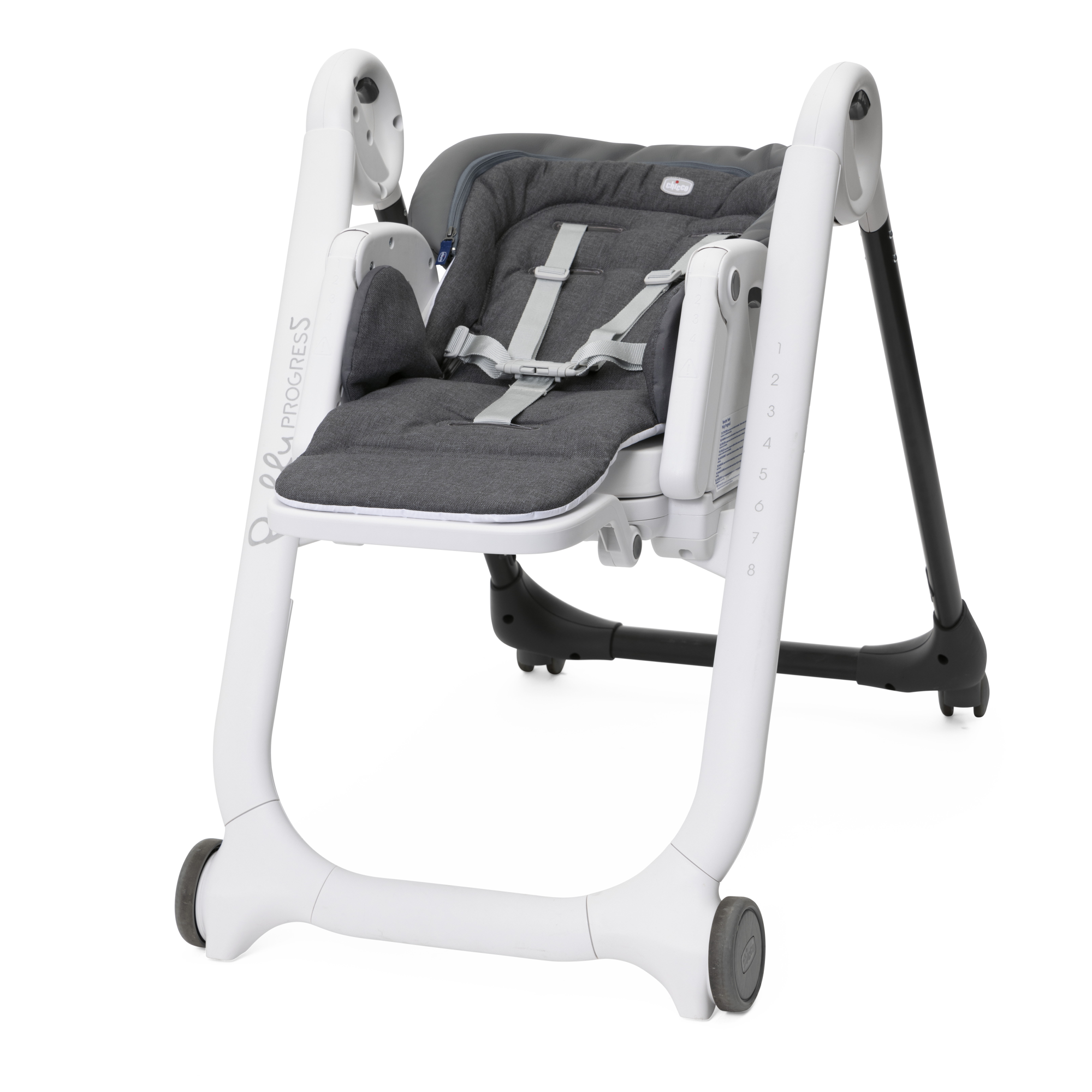 Стульчик для кормления Chicco Polly Progres 5 Grey melange - фото 2