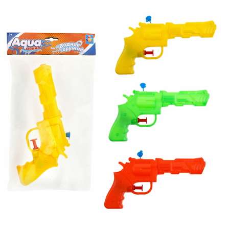 Водяной пистолет Аквамания 1TOY Револьвер детское игрушечное оружие игрушки для улицы и ванны зеленый